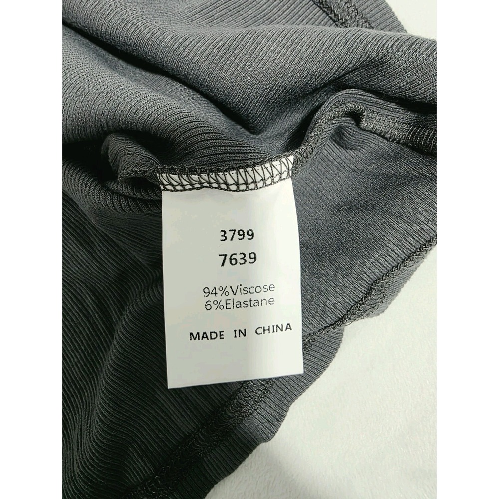 BTFBM Women's Blouse Top Long Sleeve Dark Gray Size XXL - Picture 7 of 7